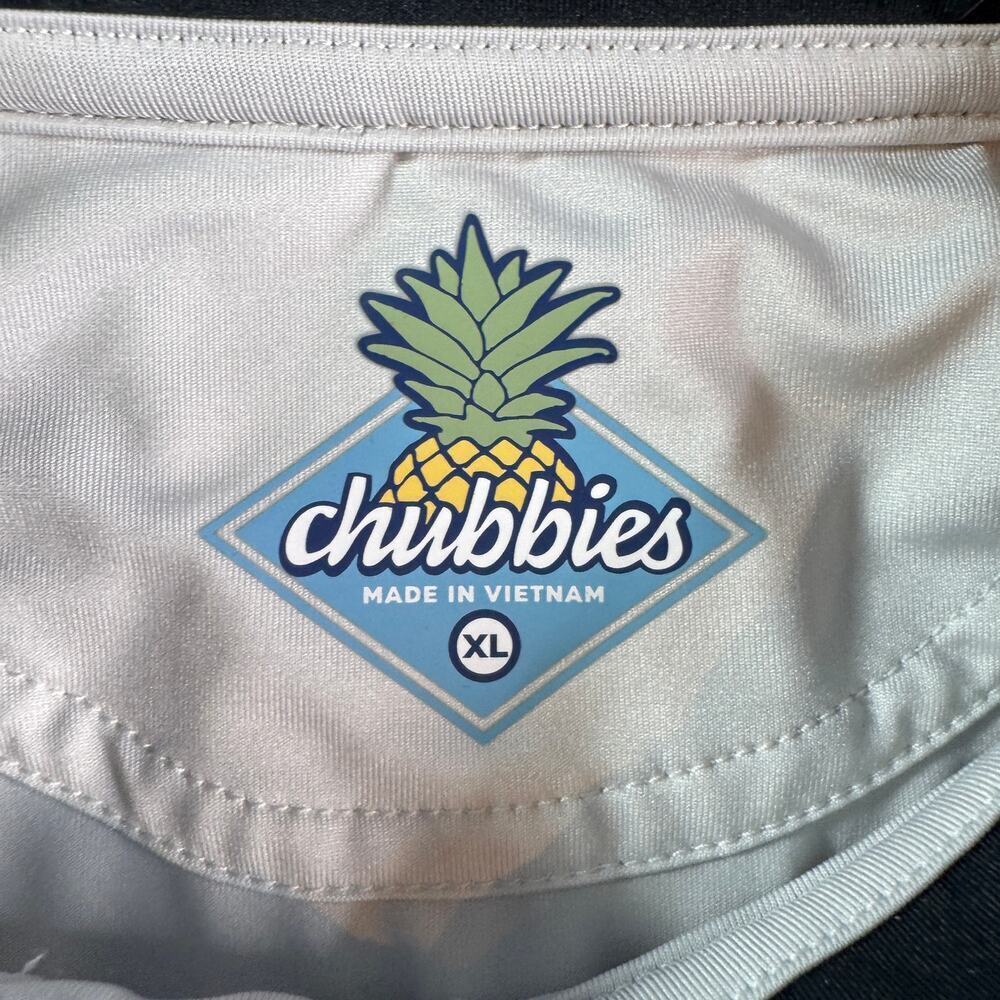Chubbies Polo Shirt XL Colorblock Retro Stripe Performance Stretch Golf Casual - Picture 4 of 8